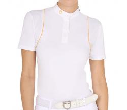 WOMAN COMPETITION POLO WITH BUTTONS SHORT SLEEVE EQUESTRO - 9745