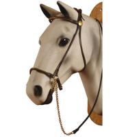 TUBULAR LEATHER HALTER ARABIAN HORSE SHOW