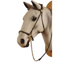 TUBULAR LEATHER HALTER ARABIAN HORSE SHOW - 0305