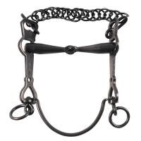 PORTUGUESE TRADITIONAL BIT IRON IRON WITH JOINTED AND CURB CHAIN