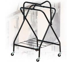 VARNISHED IRON FOLDING SADDLE RACK - 6254