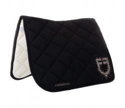 EQUESTRO DRESSAGE SADDLE PAD WITH CRYSTAL LOGO - 2968