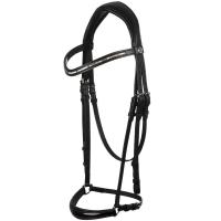 ACAVALLO DAMA BRIDLE IN CALFSKIN WITH CRYSTALS