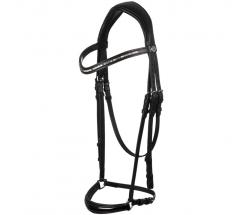 ACAVALLO DAMA BRIDLE IN CALFSKIN WITH CRYSTALS - 3794