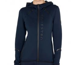 EQUESTRO WOMEN'S TRAINING HOODIE IN TECHNICAL JERSEY - 9883