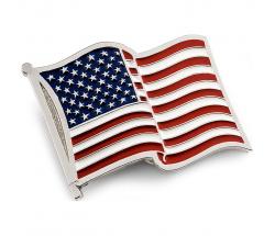 WESTERN BUCKLE WITH U.S. FLAG - 4178