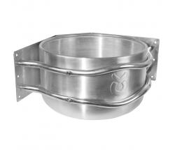 CORNER STEEL ROUND FEEDING TROUGH - 7119