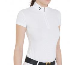 WOMAN COMPETITION MICROPERFORATED TECHNICAL FABRIC POLO YEVA model - 3536