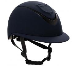 EQUESTRO RIDING HELMET WITH EMBOSSED LOGO AND WIDE VISOR - 3226