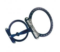 RING SNAFFLE WITH DECORATION AND INSERTS - 4531