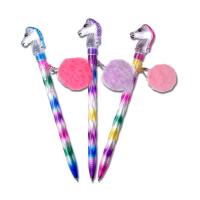 HORSE HEAD PEN WITH POM-POM CHARM